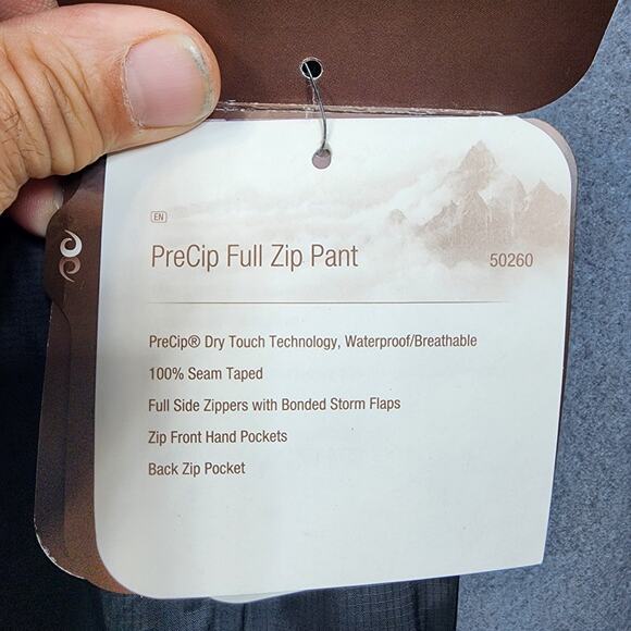 Marmot Mens PreCip Full Zip Pant Shell XXL Black Waterproof Outdoor Gorpcore $90 - Picture 15 of 16